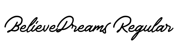 BelieveDreams Regular  免费字体下载