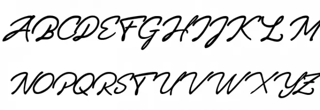 BelieveDreams Regular Font UPPERCASE
