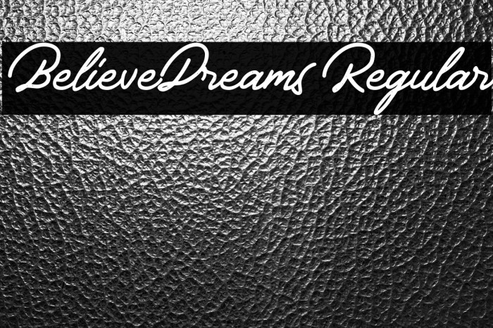 BelieveDreams Regular Example 1