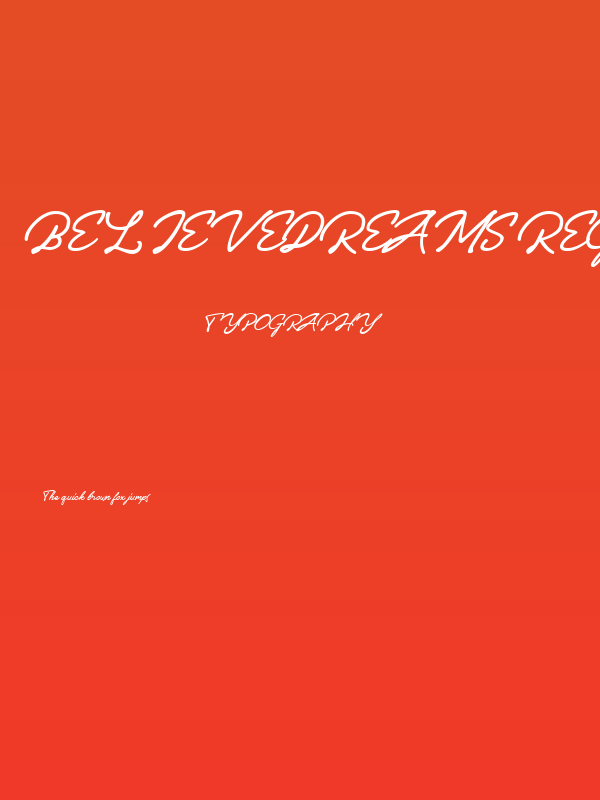 BelieveDreams Regular Poster