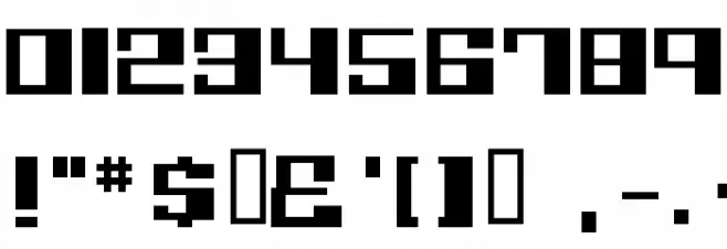 Believer Eng Font OTHER CHARS