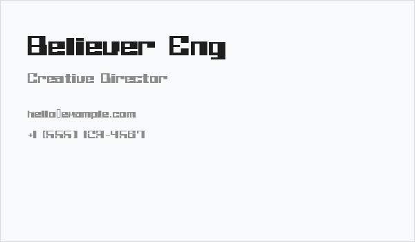 Believer Eng Business Card