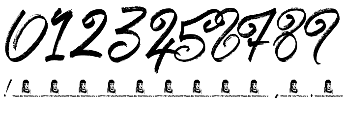 Believer Fever Font OTHER CHARS