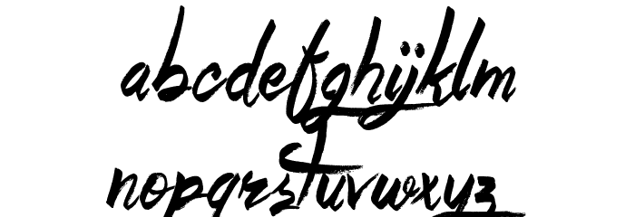 Believer Fever Font LOWERCASE