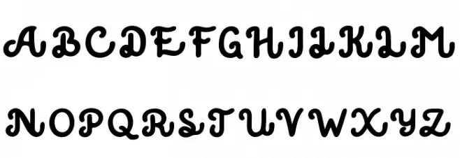 Believer フォント 大文字