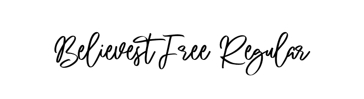 Believest Free Regular  フリーフォントのダウンロード