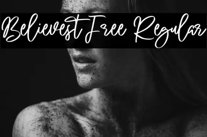 Believest Free Regular फ़ॉन्ट examples