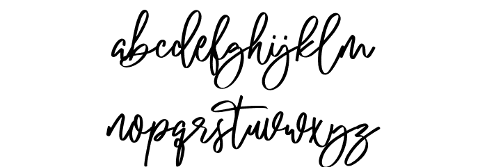 Believest Free Regular Font LOWERCASE