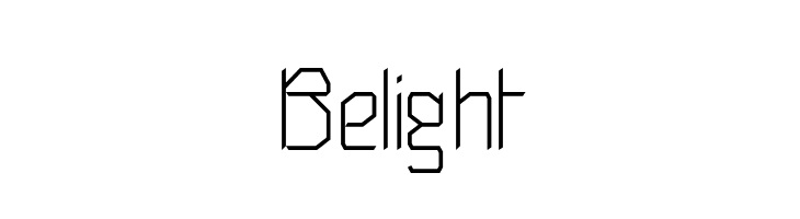 Belight  フリーフォントのダウンロード