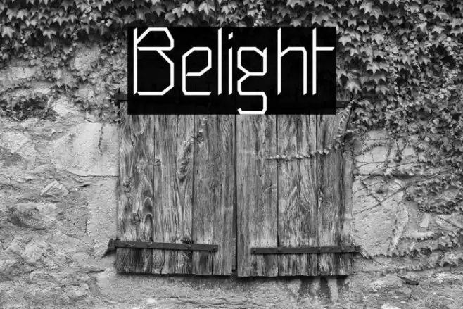 Belight Font examples