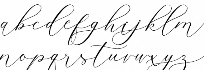 Belights Schriftart Kleinbuchstaben