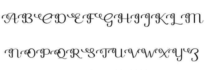 Beligna フォント 大文字