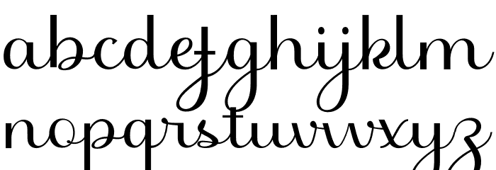 Beligna Font LOWERCASE