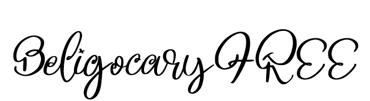 BeligocaryFREE  免费字体下载