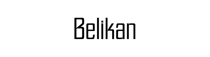 Belikan  フリーフォントのダウンロード