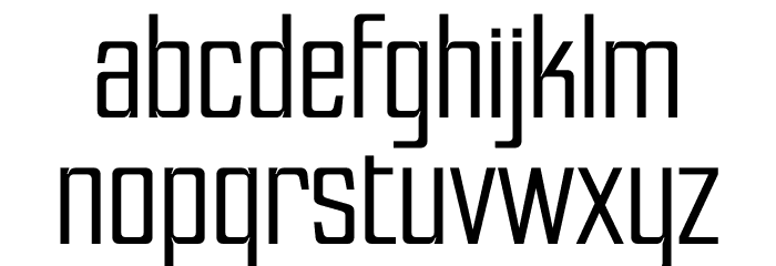 Belikan Font LOWERCASE