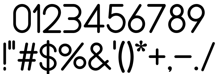 Belina Demo Regular Font OTHER CHARS