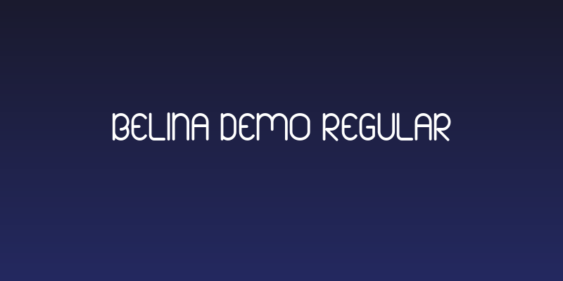 Belina Demo Regular Social Header