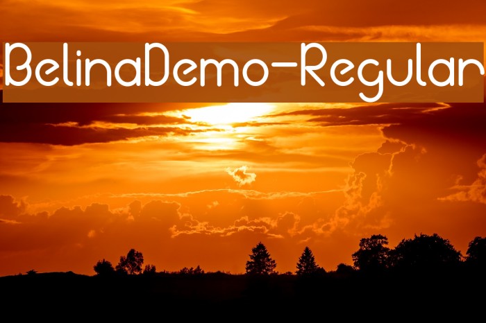 BelinaDemo-Regular Font examples