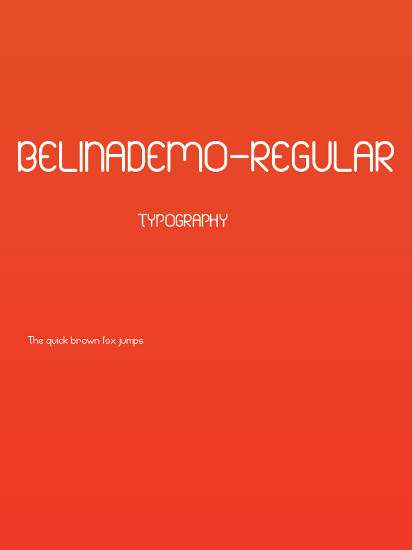 BelinaDemo-Regular Poster