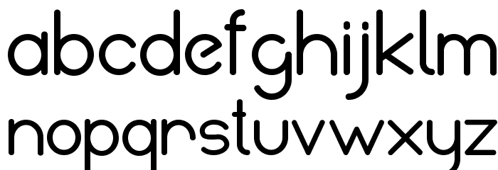BelinaDemo-Regular Font LOWERCASE