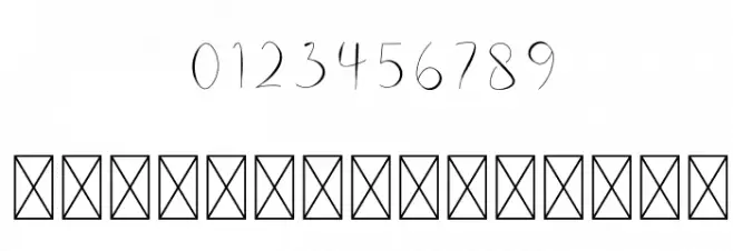 Belinda フォント その他の文字