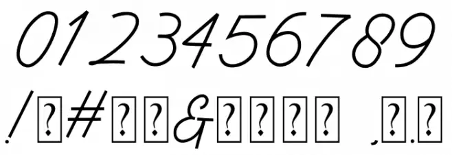 Belinda Font OTHER CHARS