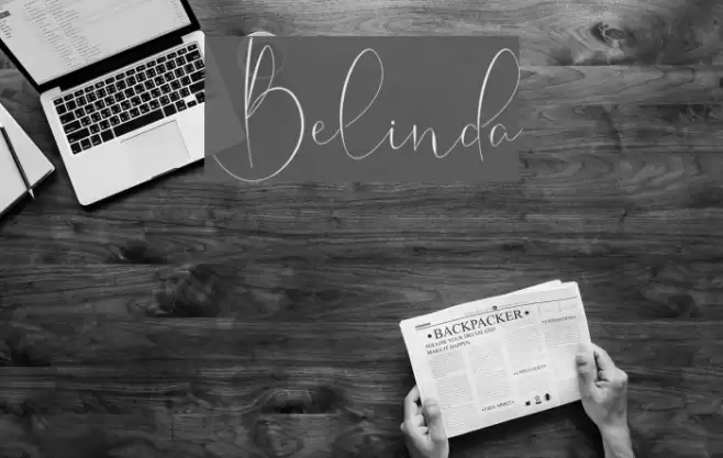 Belinda フォント examples