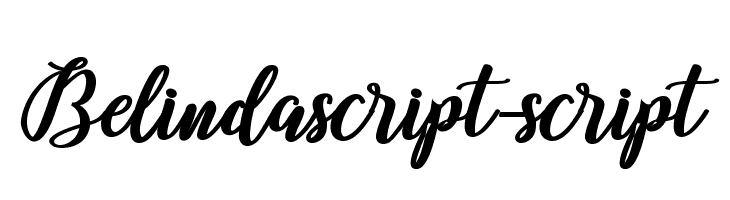 Belindascript-script Fonte