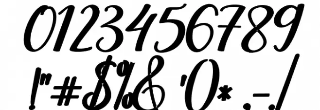 Belindascript-script Font OTHER CHARS