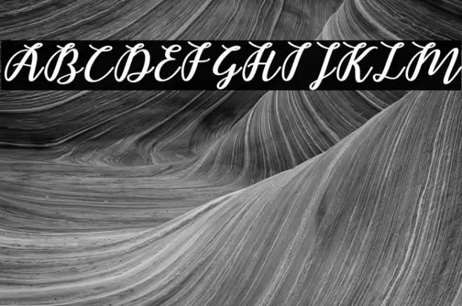 Belindascript-script Font examples