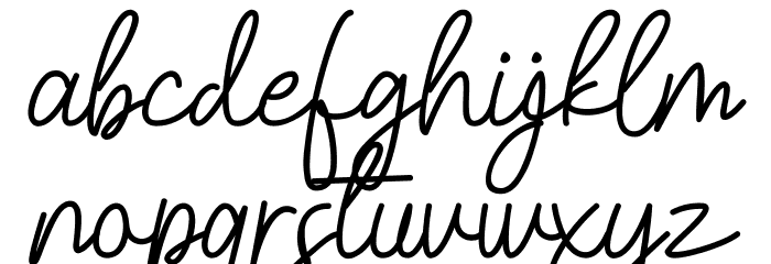 Belinday Font LOWERCASE