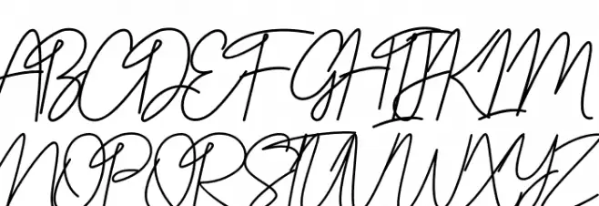 Belinday Schriftart Groß
