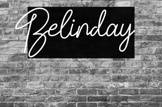 Belinday Font examples
