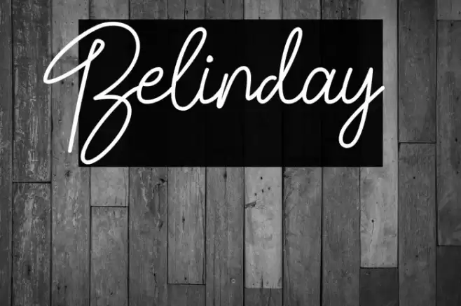 Belinday Font examples