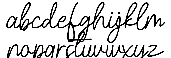 Belinday Font LOWERCASE