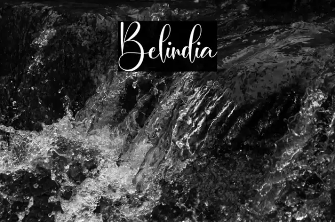 Belindia Font examples