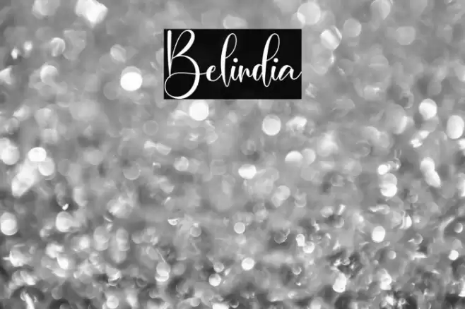 Belindia Font examples