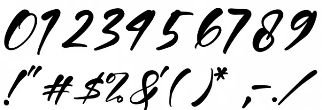 Belinta Cinta Font OTHER CHARS