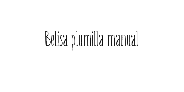 Belisa plumilla manual Logo