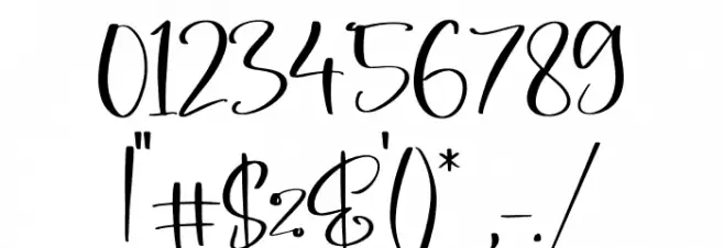 Belisa フォント その他の文字