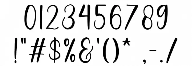 Belisha Font OTHER CHARS