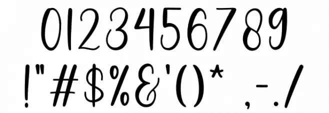 Belisha Font OTHER CHARS