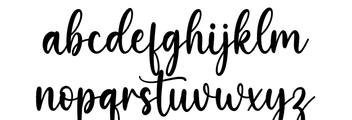 Belisha Font LOWERCASE