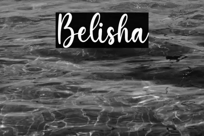 Belisha Font examples