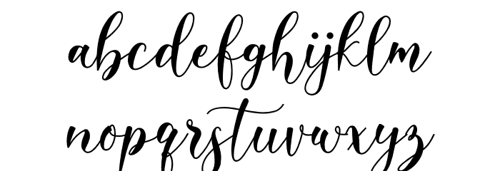 Belista Font LOWERCASE