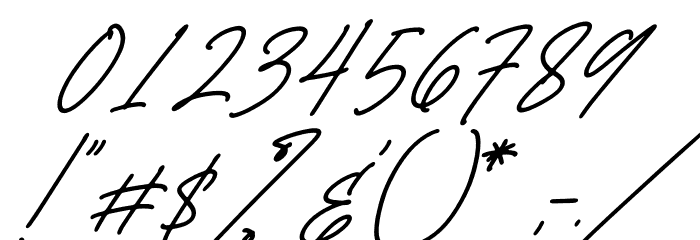 Belistaria Signature Italic Font OTHER CHARS
