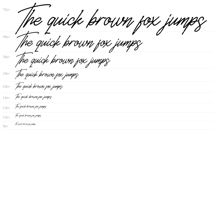 Belistaria Signature Italic Waterfall