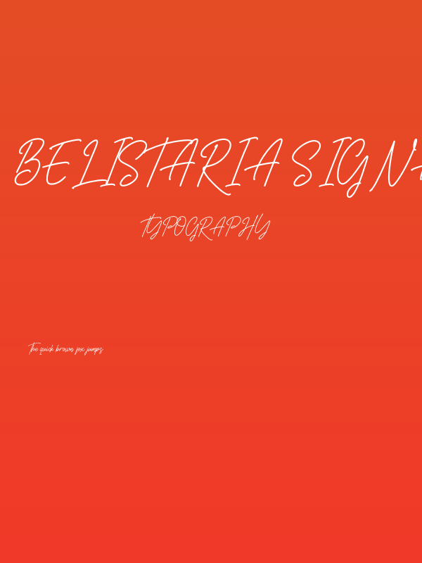 Belistaria Signature Poster