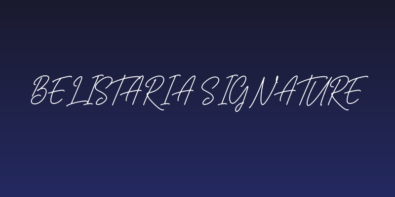 Belistaria Signature Social Header